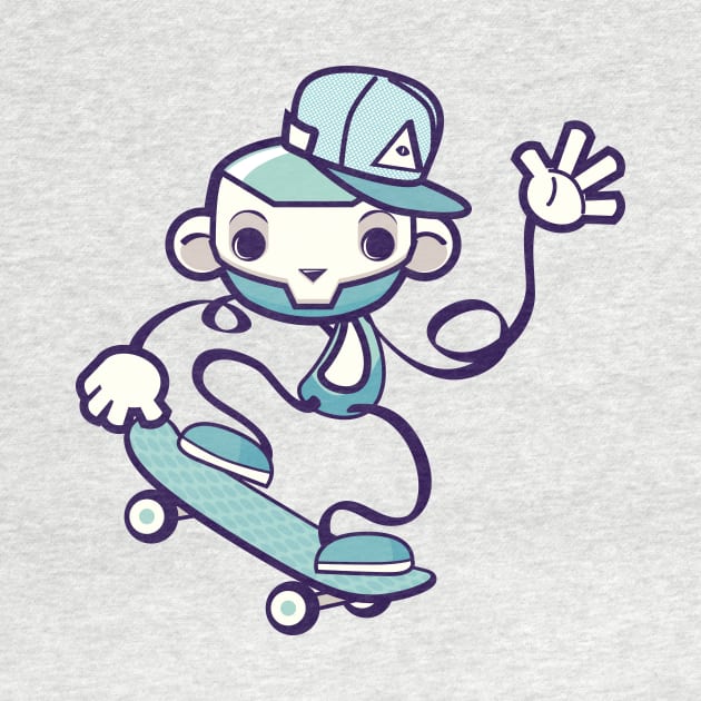 Skate Monkey by Digster